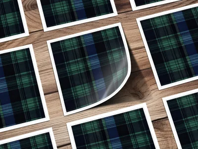 Black and Green Tartan Seamless Digital - Moore and Mountain