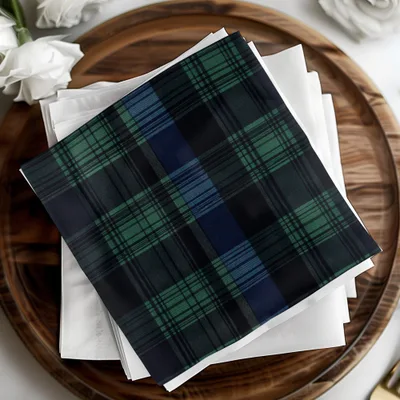 Black and Green Tartan Seamless Digital - Moore and Mountain