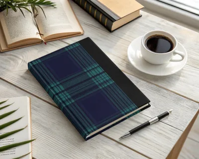 Black and Green Tartan Seamless Pattern Digital - Moore and Mountain