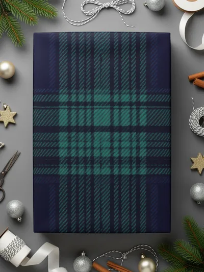 Black and Green Tartan Seamless Pattern Digital - Moore and Mountain