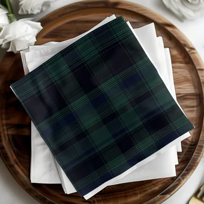 Black and Green Tartan Seamless Pattern Digital - Moore and Mountain
