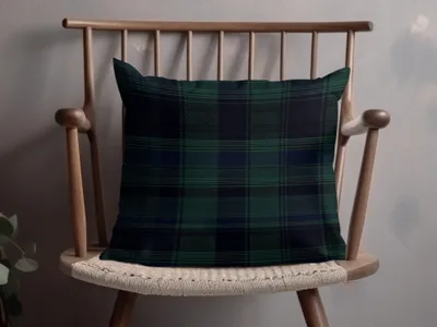 Black and Green Tartan Seamless Pattern Digital - Moore and Mountain