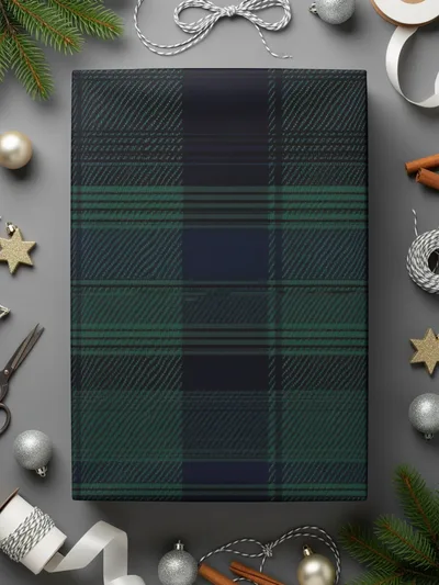 Black and Green Tartan Seamless Pattern Digital - Moore and Mountain
