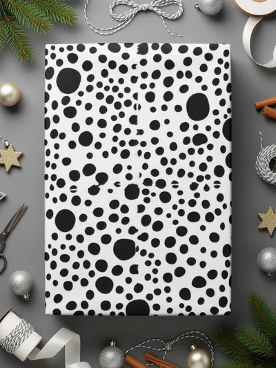 Black and White Abstract Doodle Modern Circles Pattern Simple - Moore and Mountain