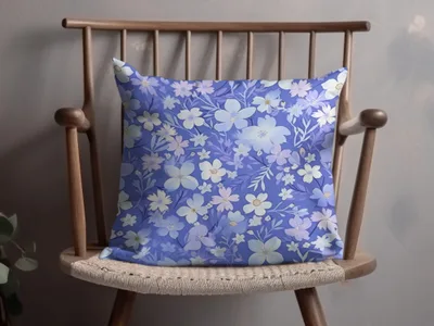 Blue Ditsy Floral Seamless Pattern Background - Moore and Mountain