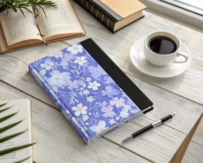 Blue Ditsy Floral Seamless Pattern Background - Moore and Mountain