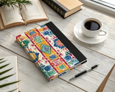 Colorful Geometric Pattern Hardcover Journal