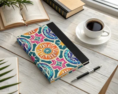 Colorful Mandala Design Notebook for Art Journaling