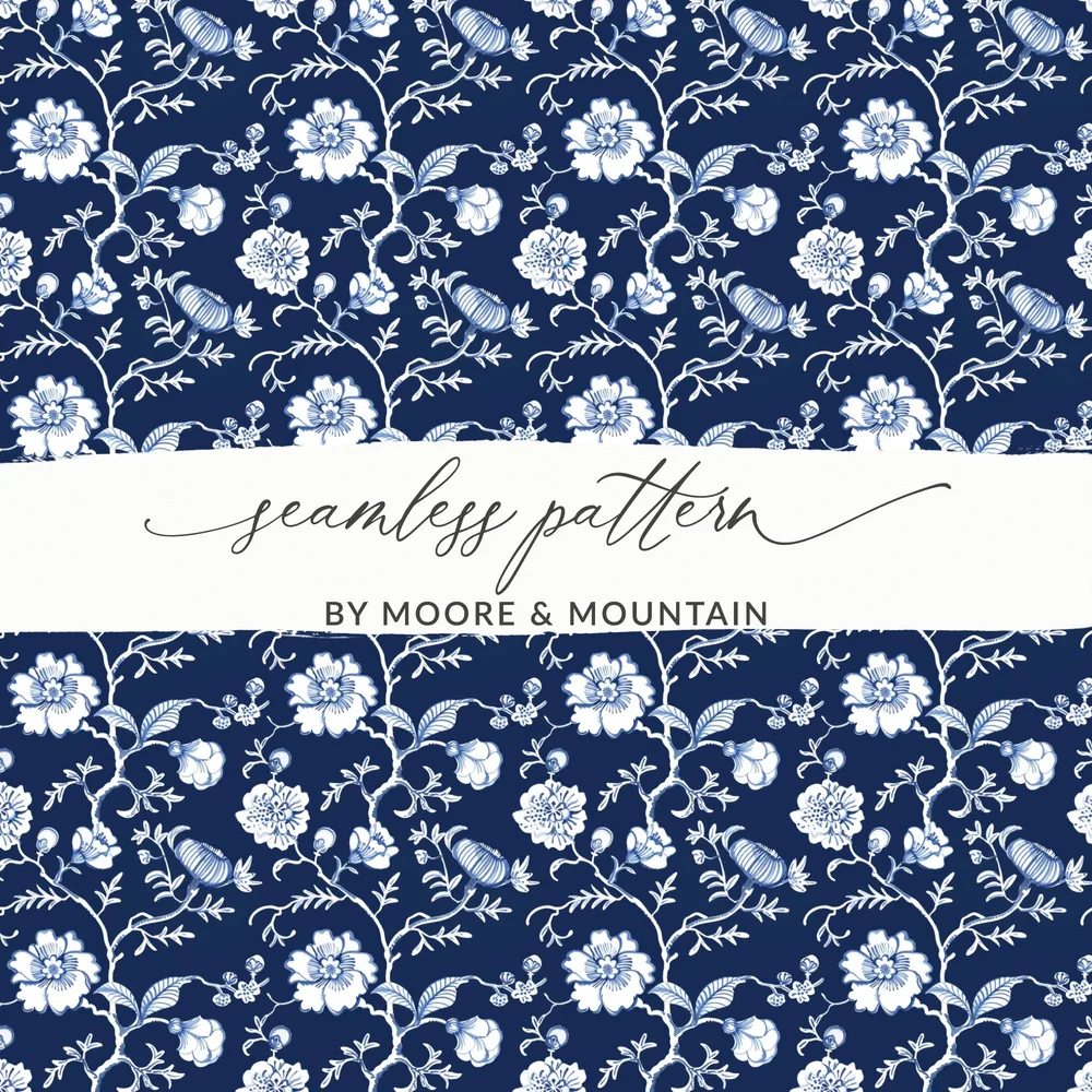 Seamless floral pattern by Moore & Mountain design
