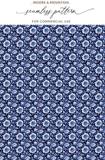 Moore Mountain Seamless Pattern for Commercial Use