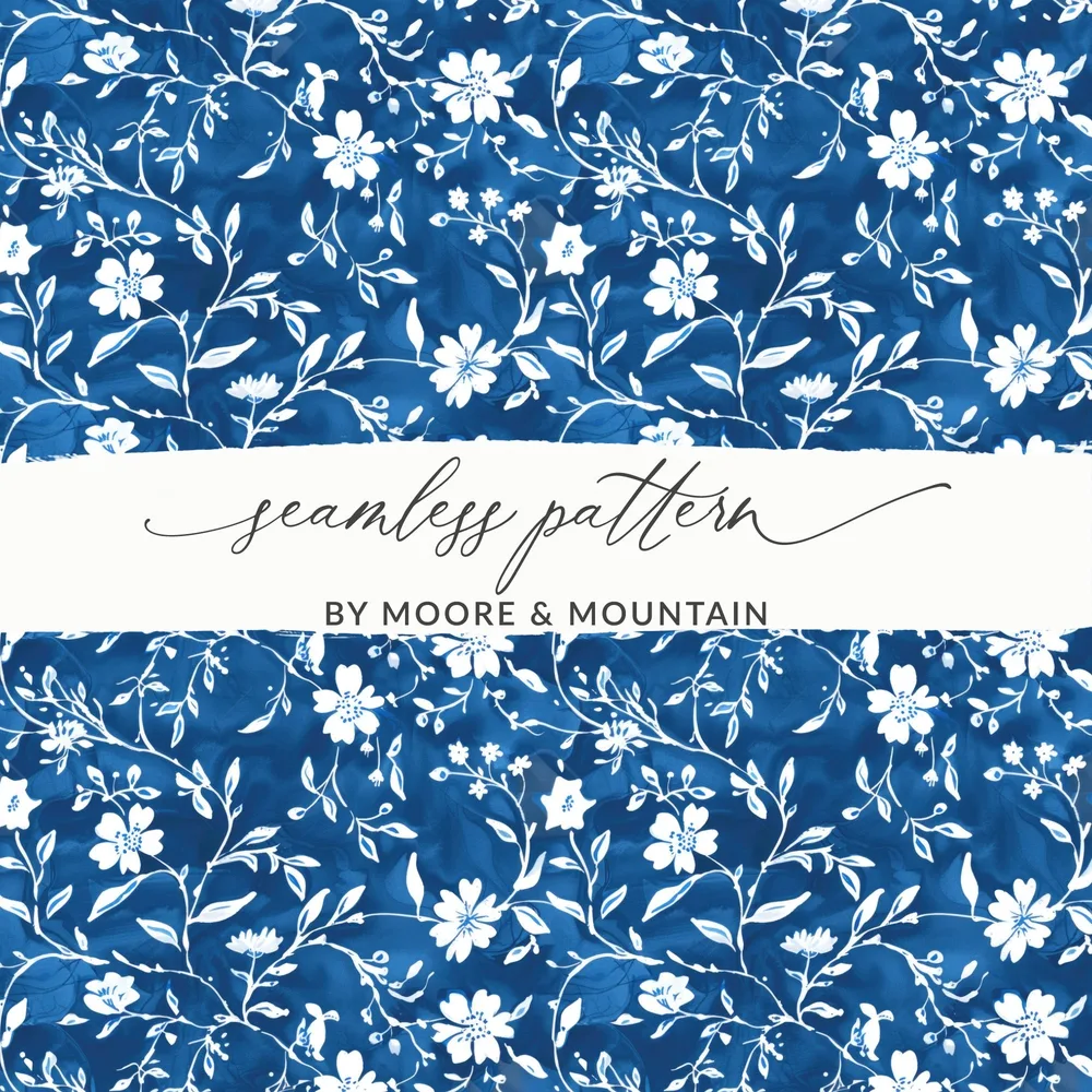 Seamless Floral Pattern by Moore and Mountain Design