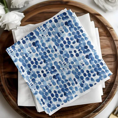 Blue Shibori Indigo Ink, Seamless Watercolor Geometric Pattern, Digital Paper, Fabric Design, Scrapbooking, Backgrounds, Graphic Design - Moore and Mountain