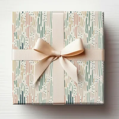 Elegant Gift Box with Abstract Pattern Design