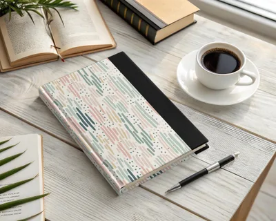Modern Abstract Design Hardcover Notebook for All Occasions