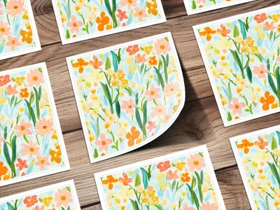 Beautiful Floral Art Print Botanical Watercolor Artwork