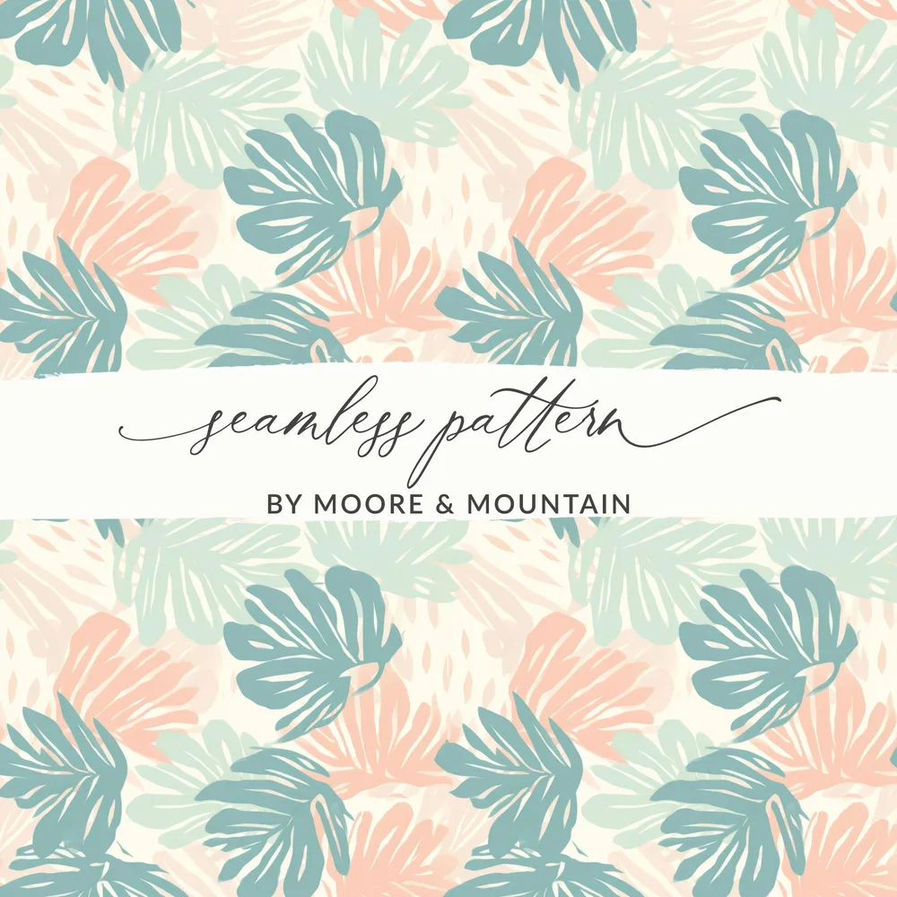 Moore & Mountain Floral Seamless Pattern Design