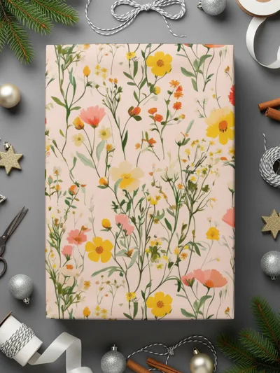 Floral Pattern Gift Wrap for Special Occasions