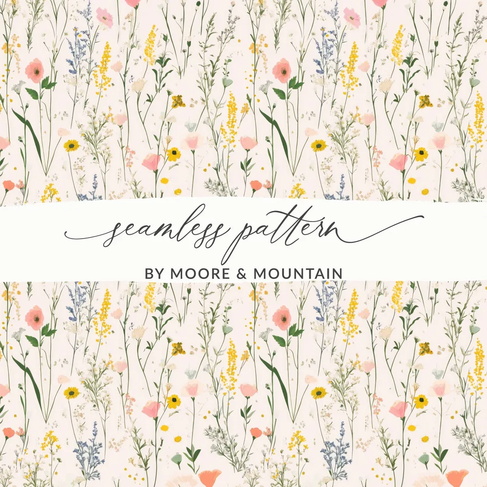 Floral Bloom Seamless Pattern by Moore & Mountain