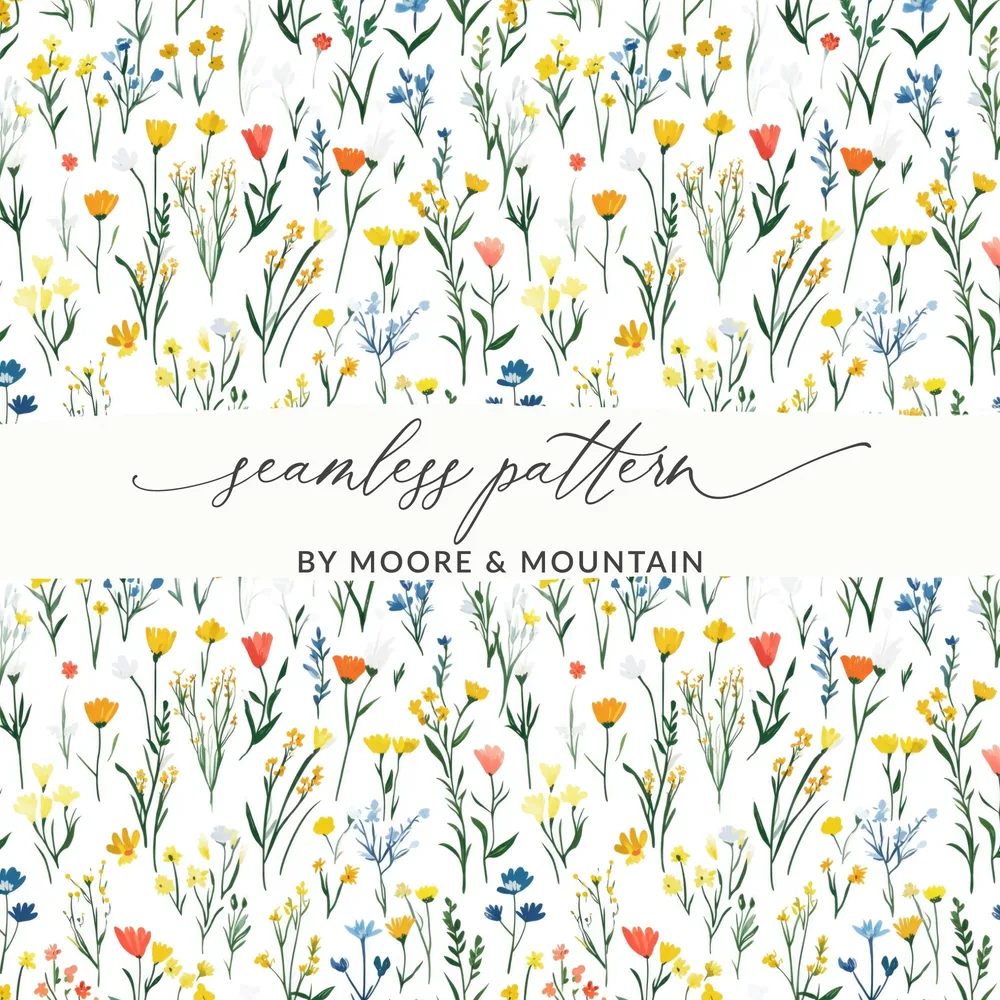 Seamless Floral Pattern by Moore and Mountain product