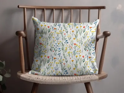Floral Pattern Decorative Pillow for Home Decor
