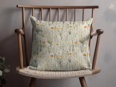 Floral Pattern Decorative Throw Pillow for Cozy Home Decor