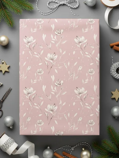 Elegant Floral Wrapping Paper for Special Occasions
