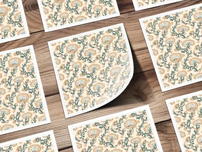 Blush Indian Floral Pattern Seamless Pattern Design - Moore and Mountain