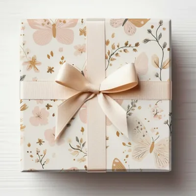 Beautiful Butterfly Floral Patterned Gift Box
