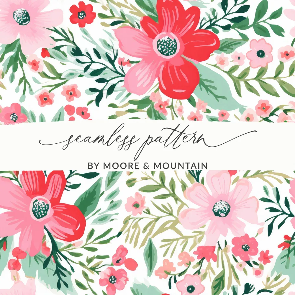 Seamless Floral Pattern by Moore & Mountain