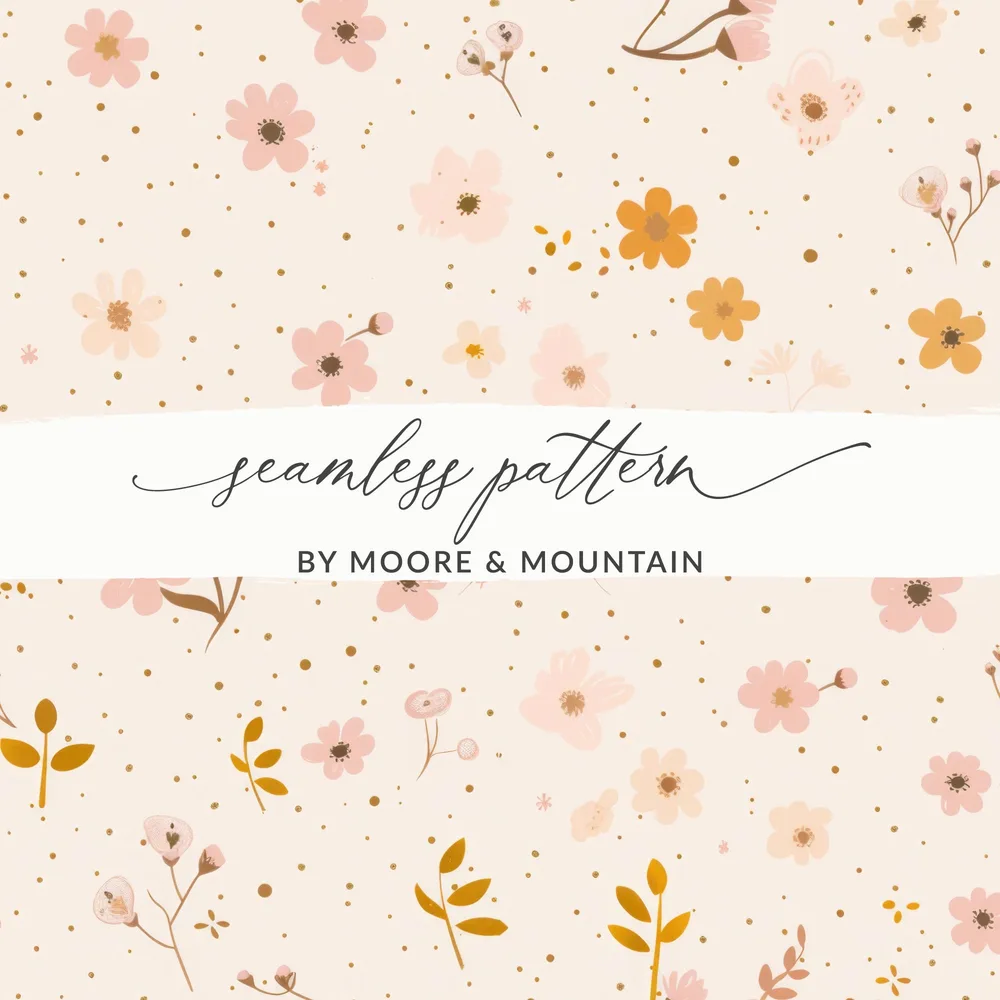 Floral Seamless Pattern by Moore and Mountain Product