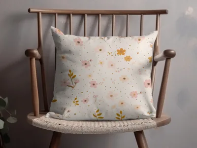 Floral Pattern Decorative Pillow for Home Decor