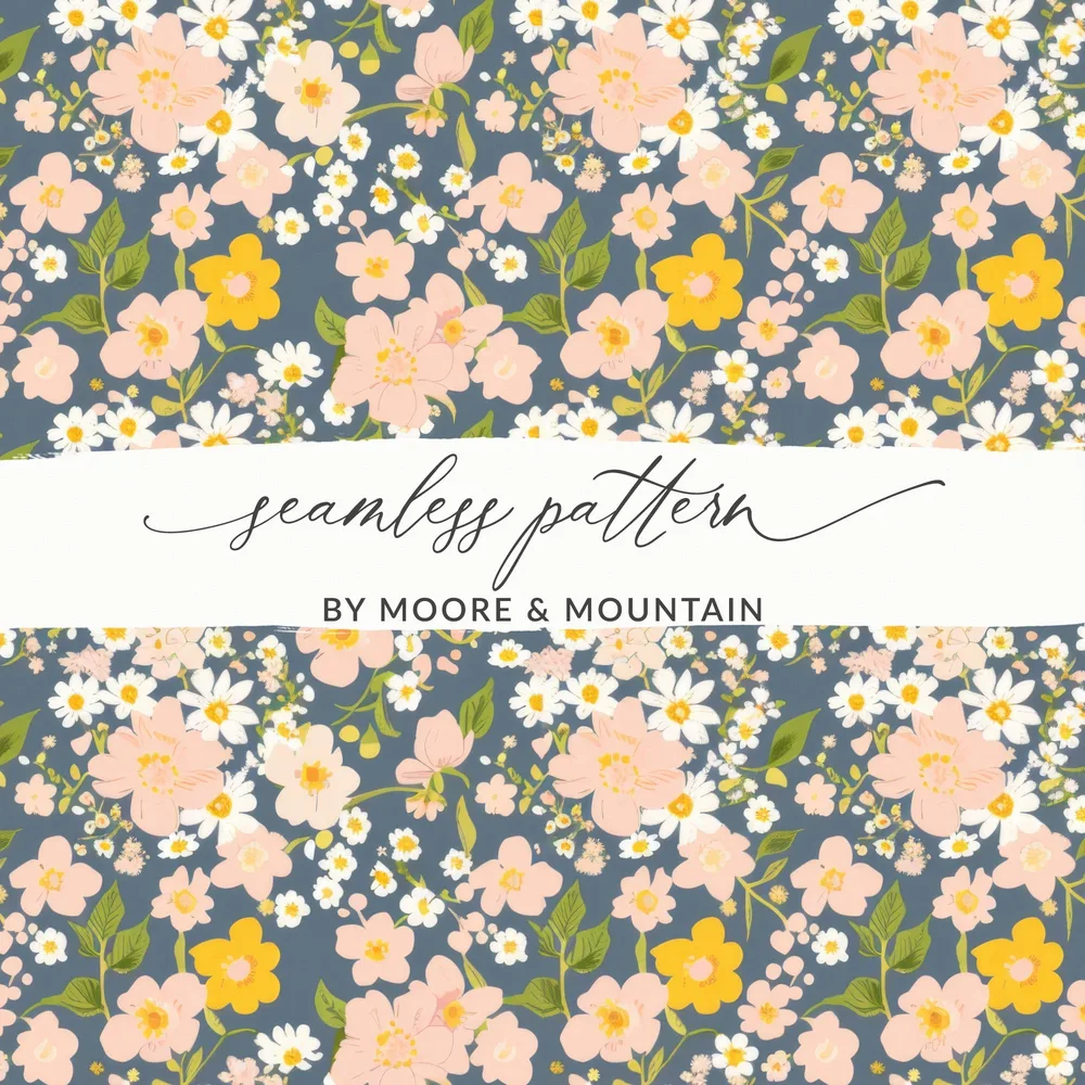 Beautiful Floral Seamless Pattern by Moore & Mountain