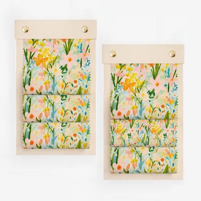 Vibrant Floral Patterned Fabric Rolls for Crafting Use