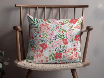Colorful Floral Pattern Design Decorative Pillow