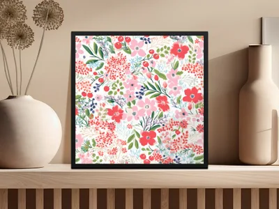 Floral Botanical Artwork Print for Home Decoration