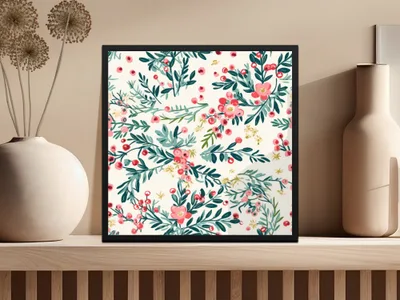 Floral Botanical Art Print for Home Decor Product