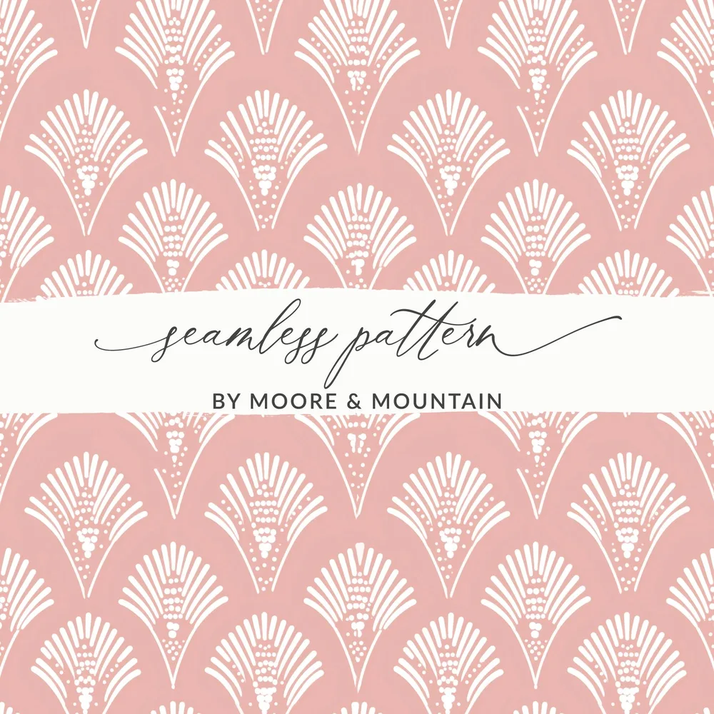 Elegant Pink and White Seamless Pattern Design