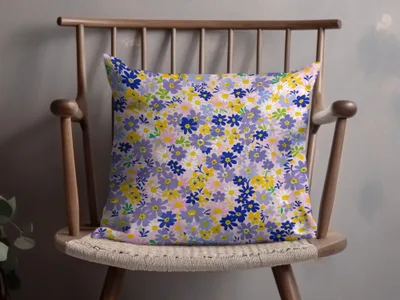 Floral Patterned Decorative Pillow for Home Decor