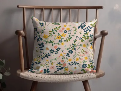 Vibrant Floral Pattern Decorative Cushion Pillow