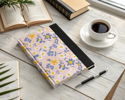 Floral Pattern Hardcover Journal for Daily Writing