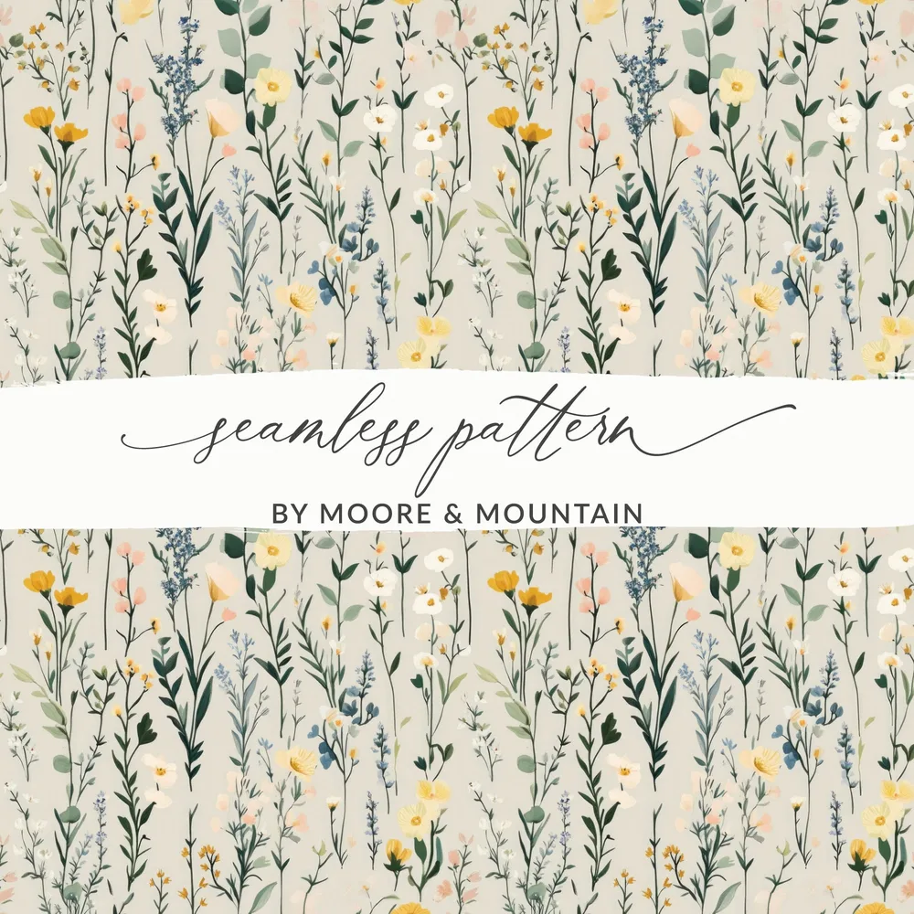 Seamless Floral Pattern by Moore & Mountain design