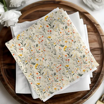 Beautiful Floral Pattern Napkins for Elegant Dining