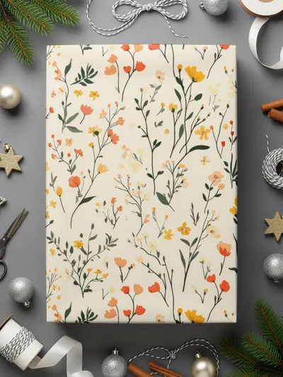 Floral Patterned Gift Wrapping Paper for All Occasions