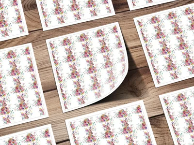 Bohemian Rabbit Floral Pattern Background Art Graphics - Moore and Mountain