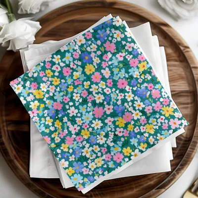 Vibrant Floral Design Pattern for Colorful Craft Projects
