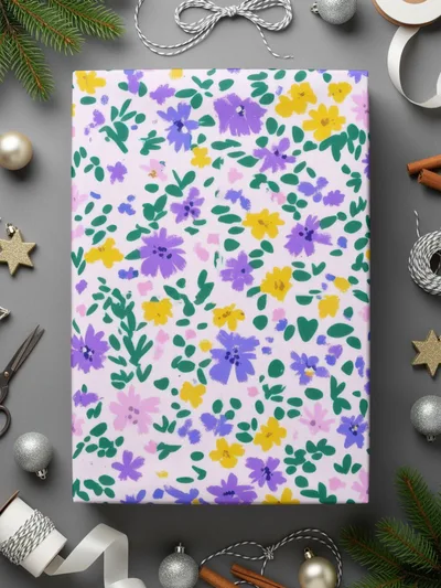 Floral Patterned Gift Wrap for Special Occasions