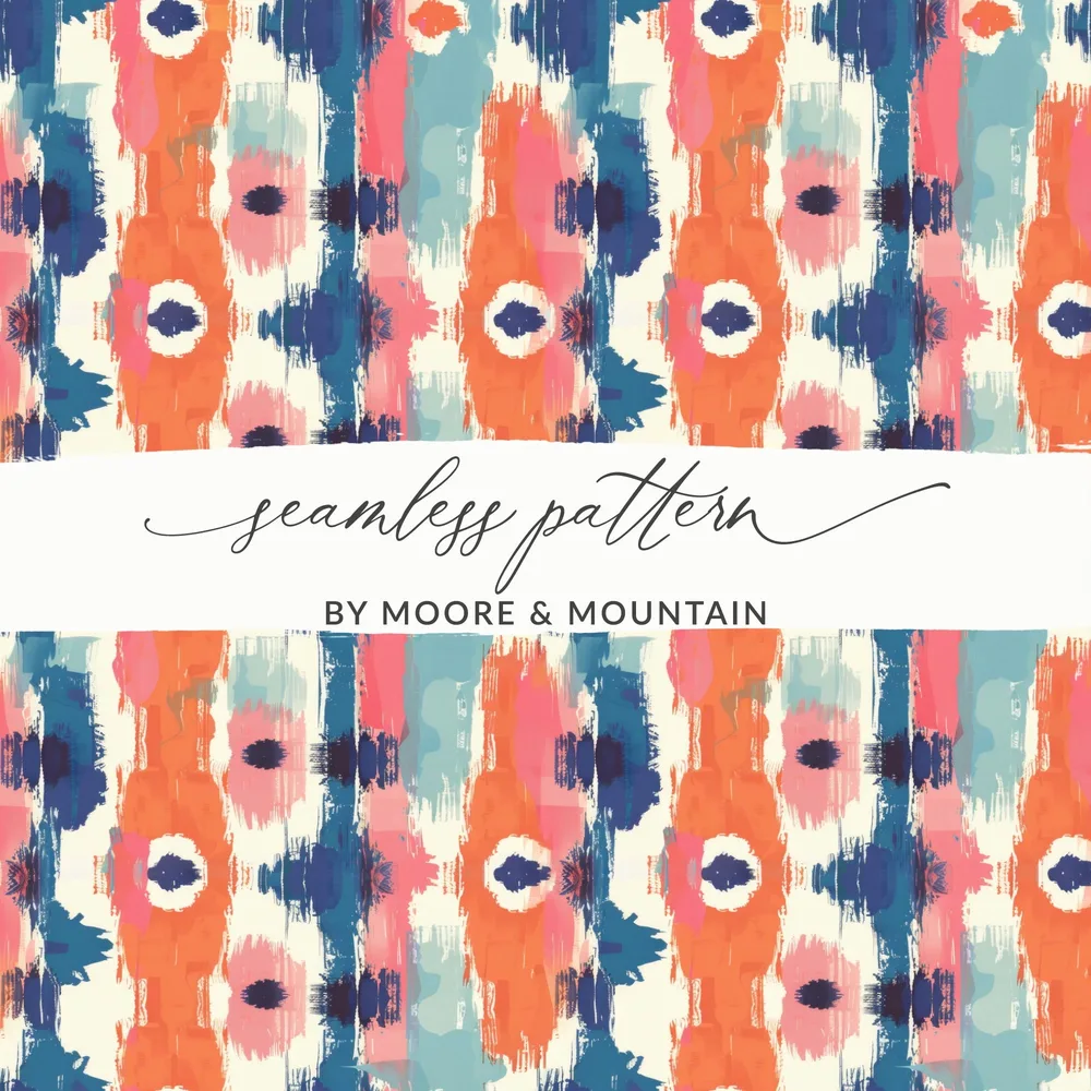 Vibrant Abstract Seamless Pattern by Moore & Mountain