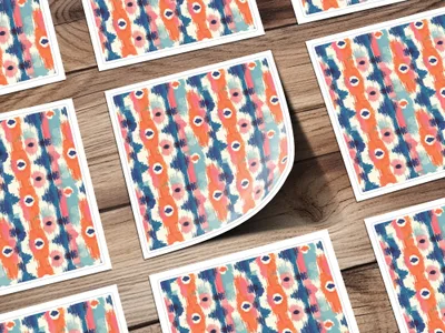 Vibrant Abstract Pattern Sticker Set for All Occasions