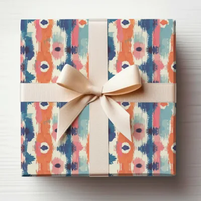 Colorful Abstract Pattern Gift Wrap Design