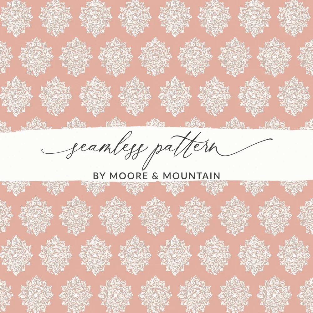 Elegant Floral Seamless Pattern by Moore & Mountain